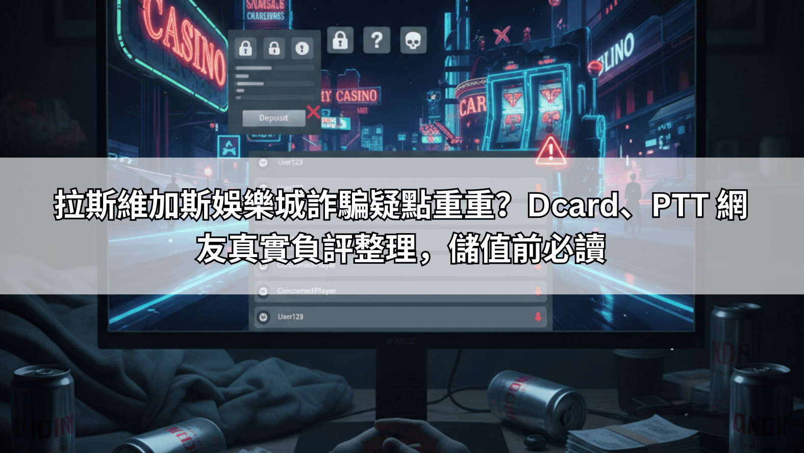 拉斯維加斯娛樂城詐騙疑點重重？Dcard、PTT 網友真實負評整理，儲值前必讀